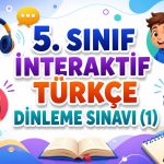 -5. Sinif Interaktif Turkce Dinleme Sinavi 1 konu kapak resmi baslik di 0