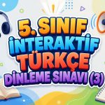 -5. Sinif Interaktif Turkce Dinleme Sinavi 3 konu kapak resmi baslik di 0