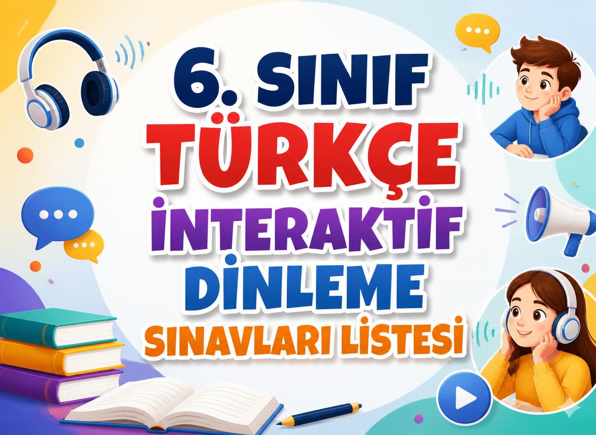-6. Sinif Turkce Interaktif Dinleme Sinavlari Listesi