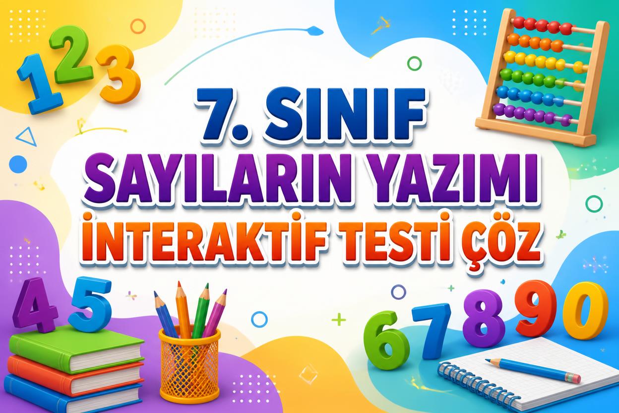 -7. Sinif Sayilarin Yazimi Testi Coz1