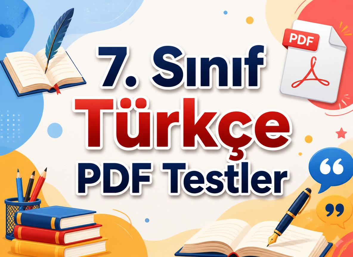 7. Sınıf Türkçe Test PDF -7. Sinif Turkce Test PDF