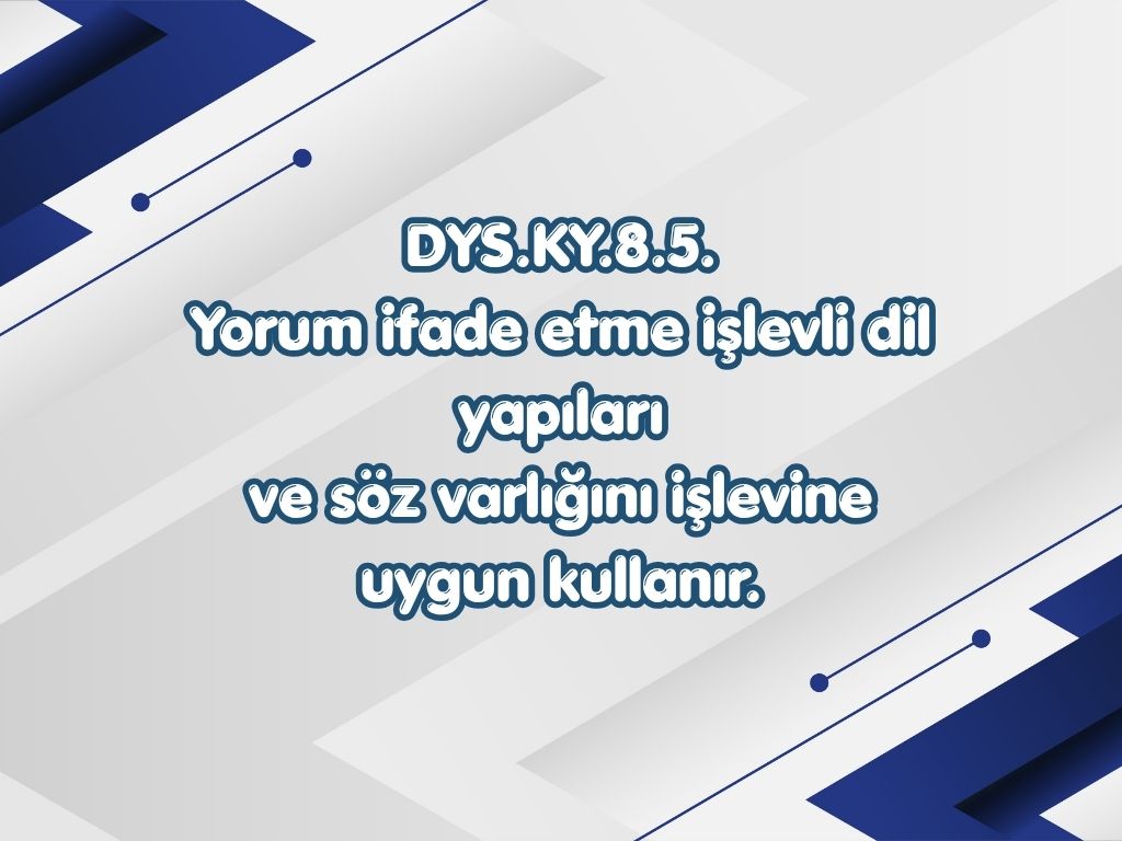 -8. Sinif TYMM 10