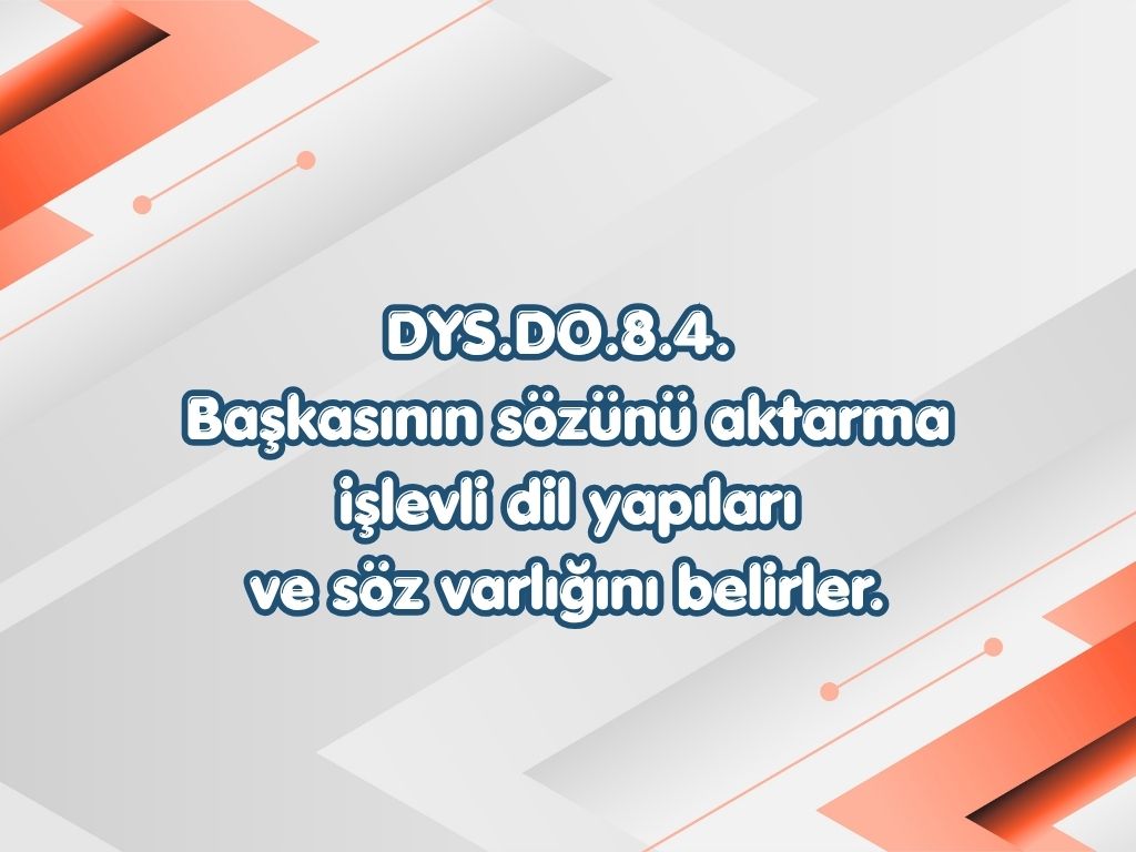 -8. Sinif TYMM 8