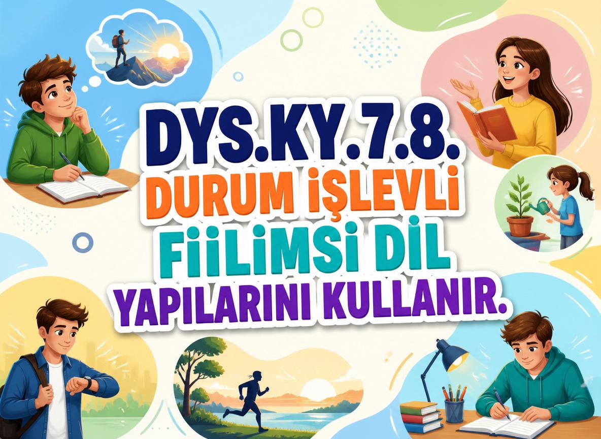 -gpt image 2 DYS.KY .7.8. Durum islevli fiilimsi dil yapilarini kullanir. konu kapak resm 0