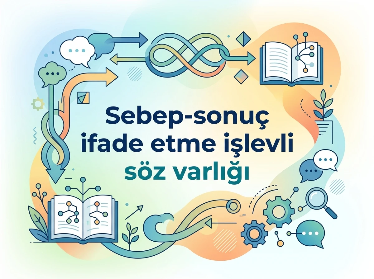 DYS.DO.7.13. Sebep-sonuç ifade etme işlevli söz varlığını işlevine uygun kullanır. -sebep sonuc 1