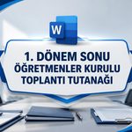 -1. Donem Sonu Ogretmenler Kurulu Toplanti Tutanagi
