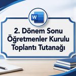 -2. Donem Sonu Ogretmenler Kurulu Toplanti Tutanagi