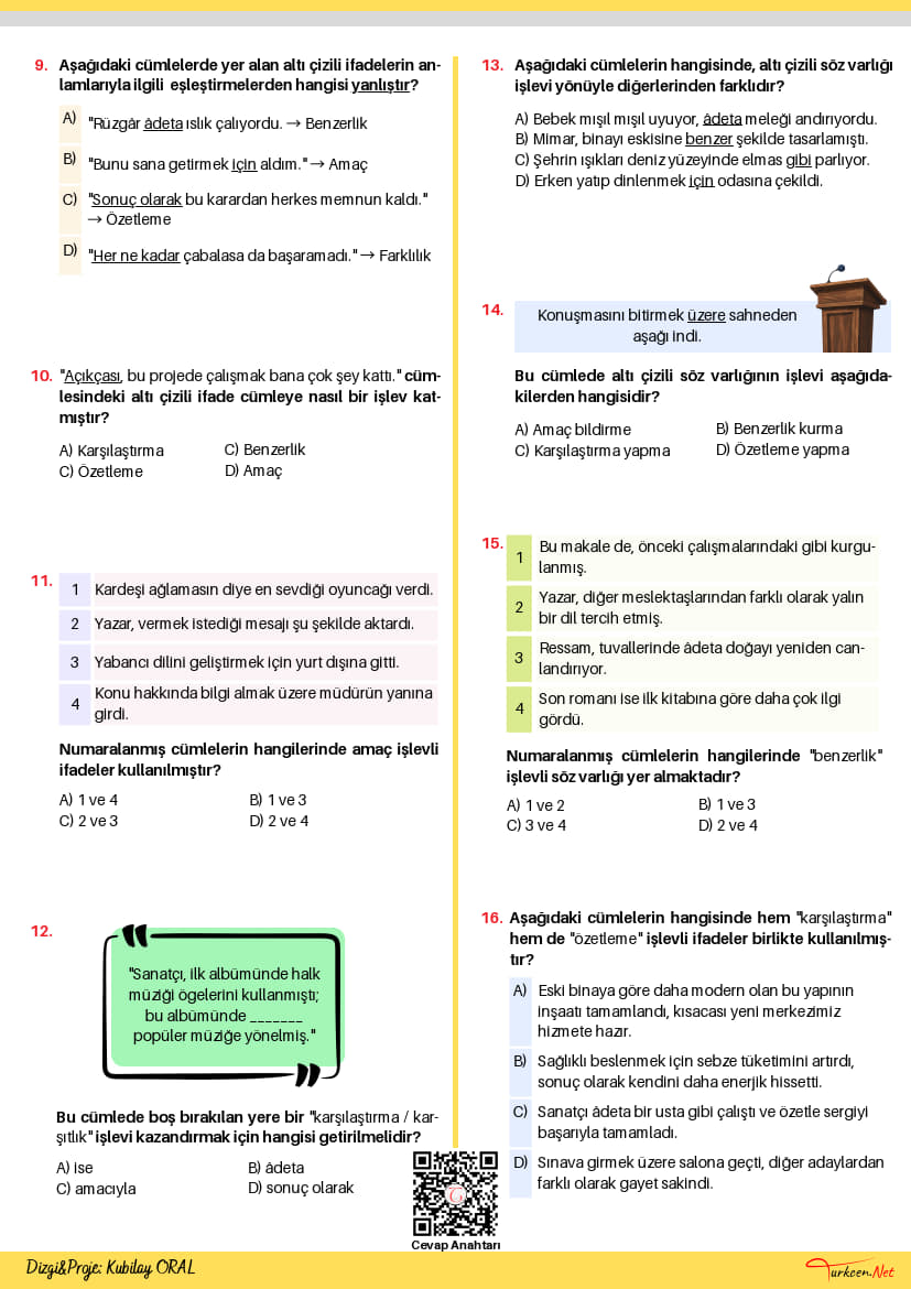 5. Sınıf Bağlantı İfadeleri Testi (Turkcen Serisi)_2 5. Sınıf Bağlantı İfadeleri Testi (Turkcen Serisi)_2
