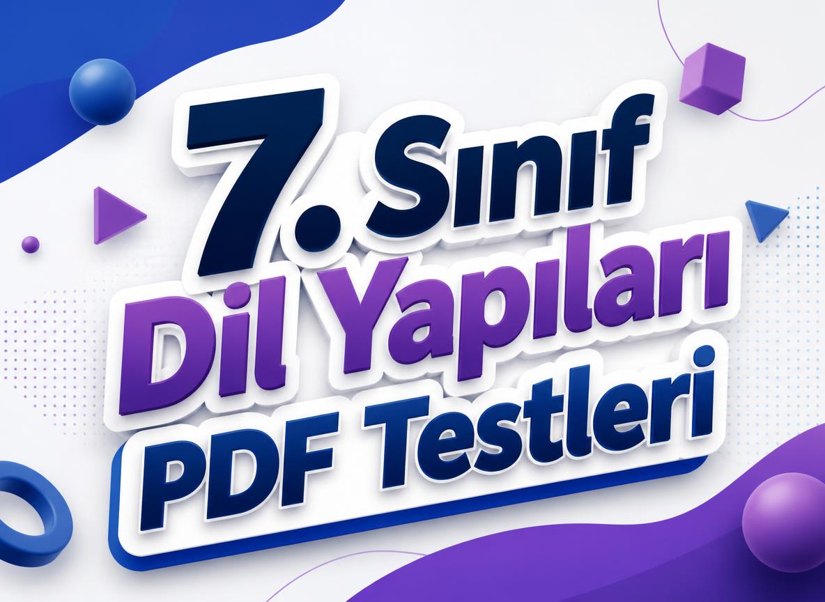7. Sınıf Dil Yapıları PDF Test -7. Sinif Dil Yapilari PDF Test