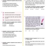 -8. Sinif Anlam ve Anlatimlarina Gore Cumleler Testi 1 Turkcen Serisi 1