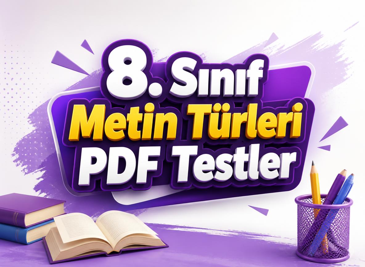 8. Sınıf Metin Türleri PDF Test -8. Sinif Metin Turleri PDF Test