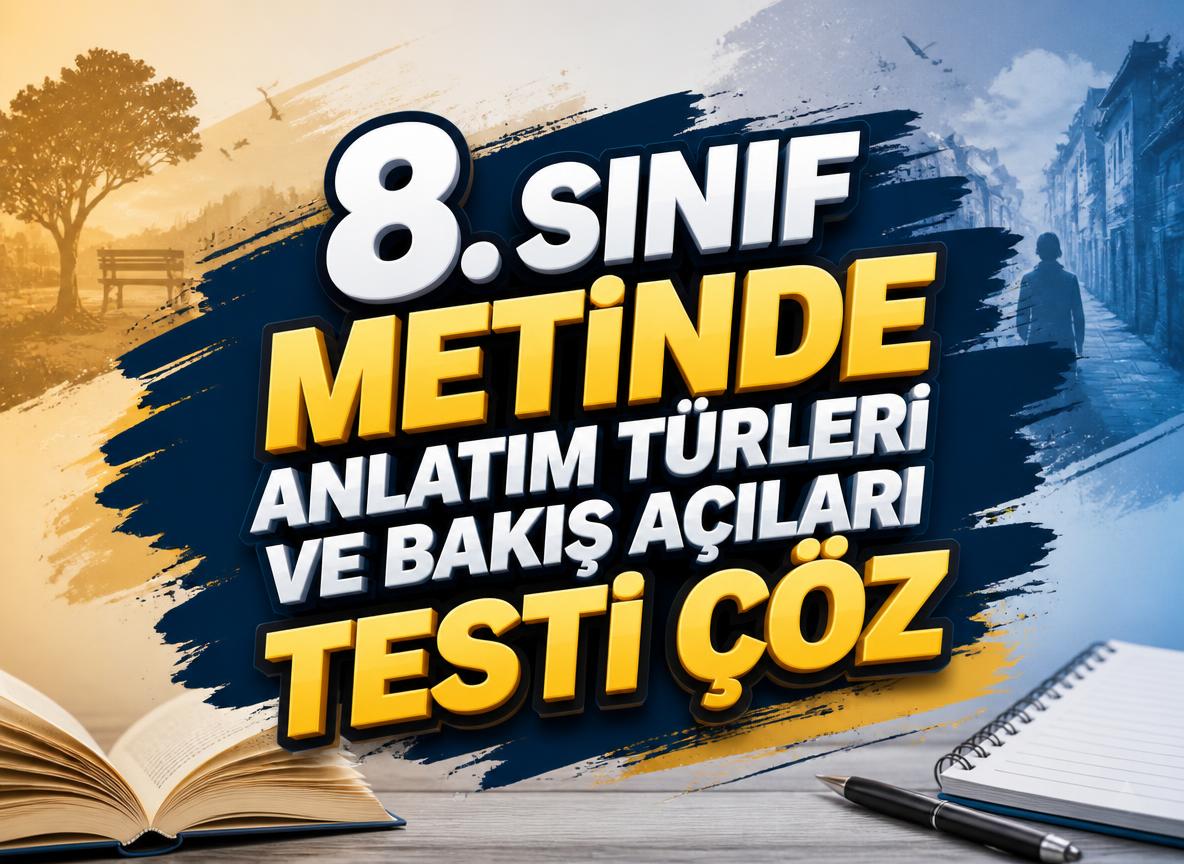 -8. Sinif Metinde Anlatim Turleri ve Bakis Acilari Testi Coz