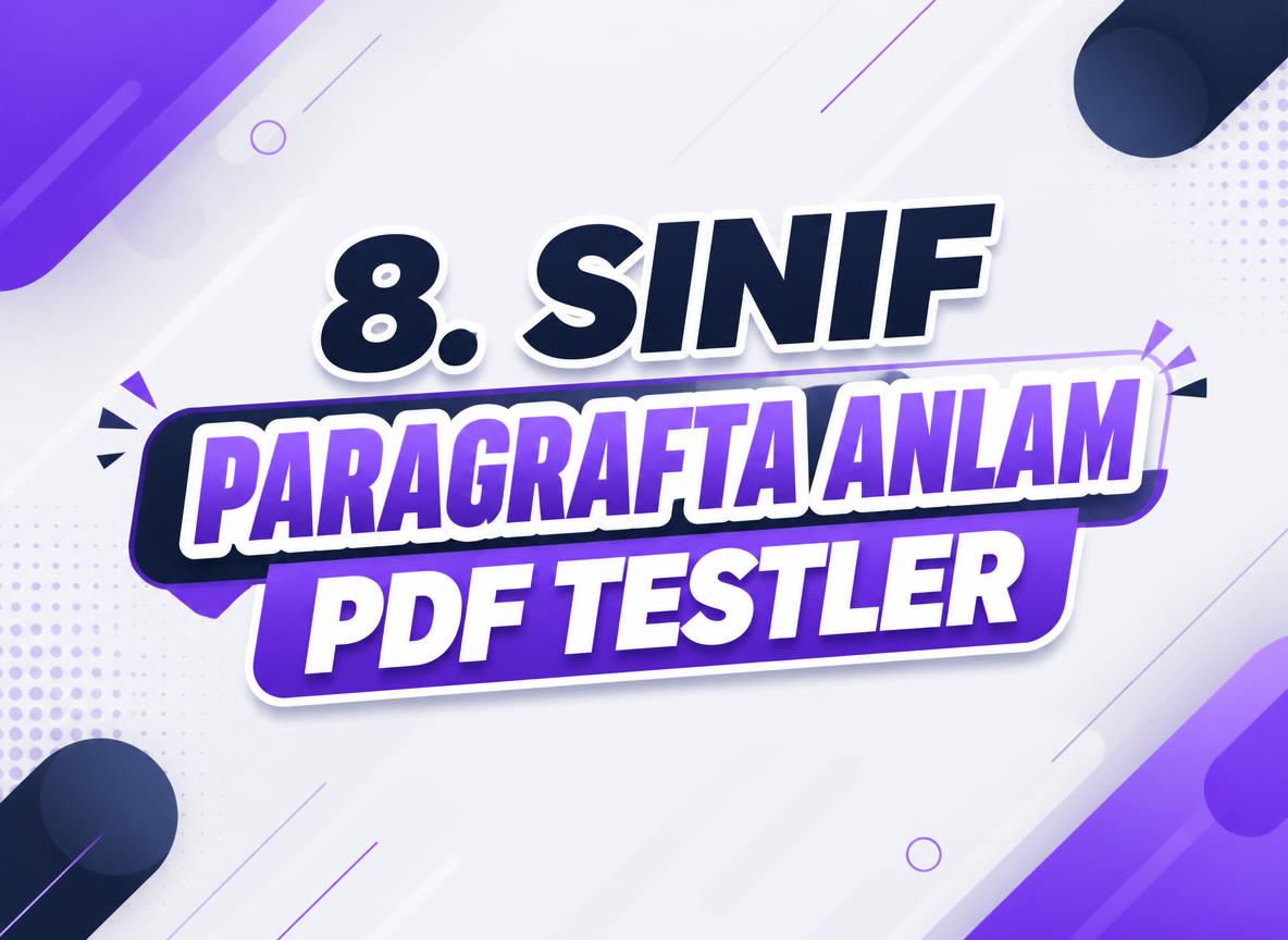 -8. Sinif Paragrafta Anlam PDF Test