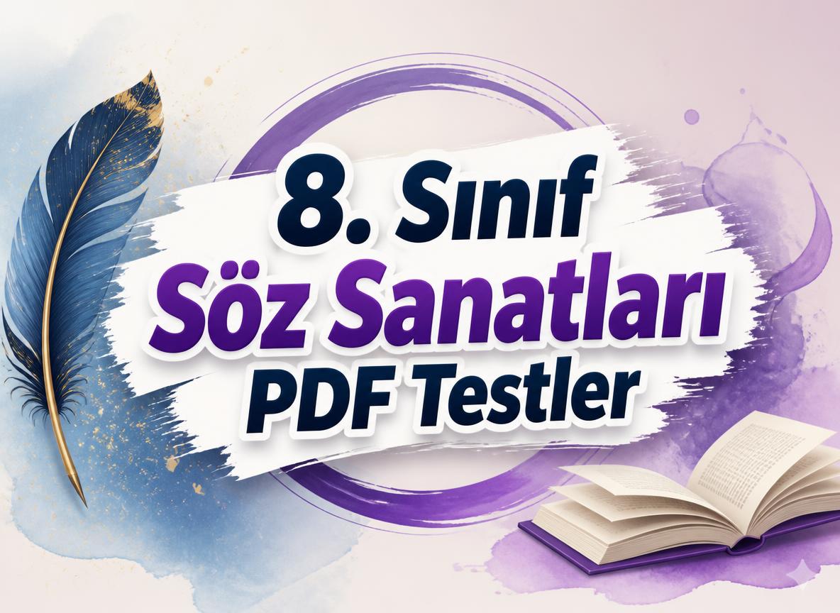 -8. Sinif Soz Sanatlari PDF Test