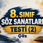 -8. Sinif Soz Sanatlari Testi 2 Coz