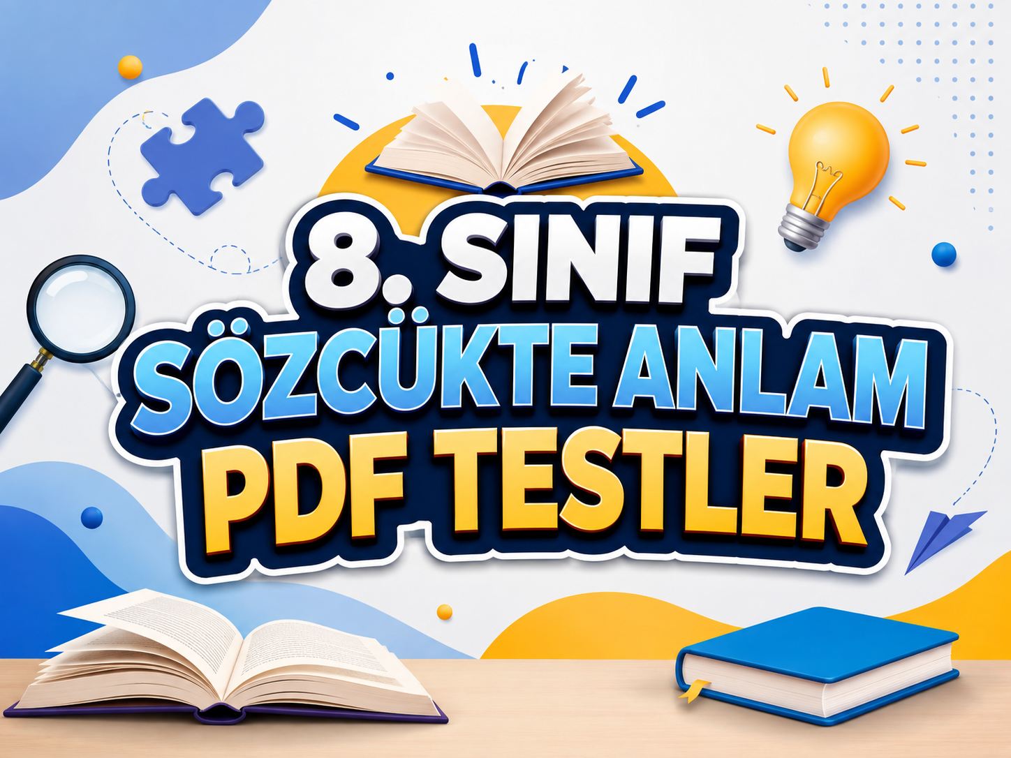 8. Sınıf Sözcükte Anlam PDF Test -8. Sinif Sozcukte Anlam PDF Test