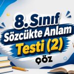 -8. Sinif Sozcukte Anlam Testi 2 Coz