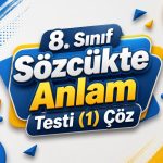 -8. Sinif Sozcukte Anlam Testi 1 Coz