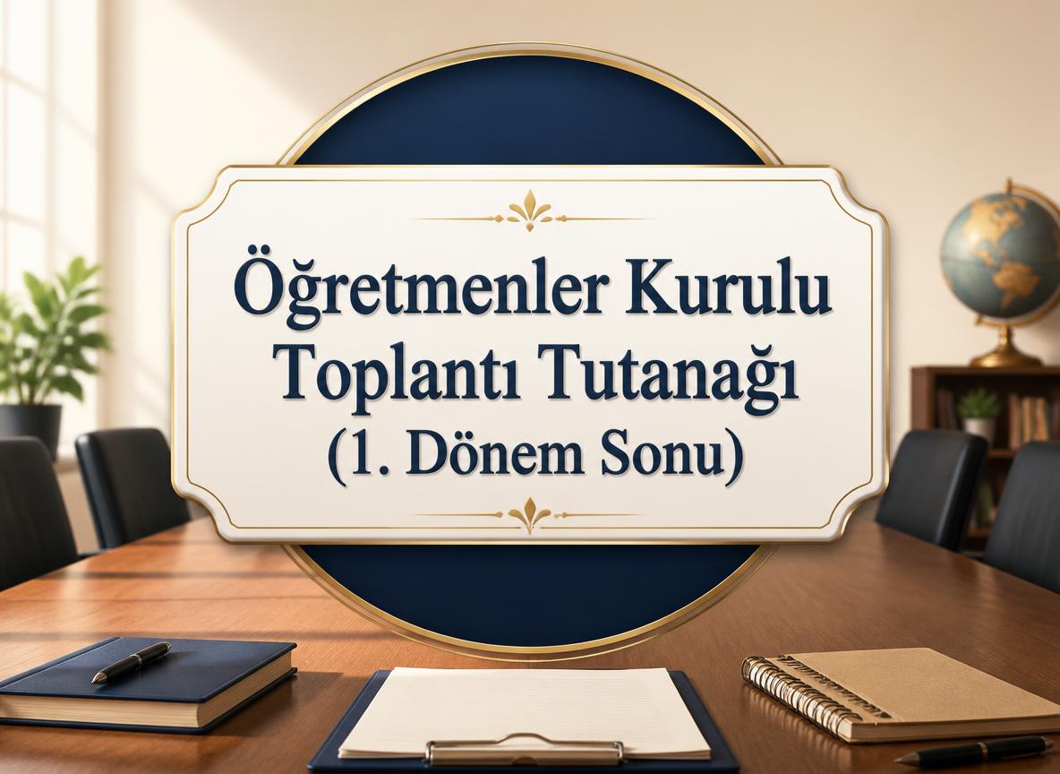 -Ogretmenler Kurulu Toplanti Tutanagi 1. Donem Sonu