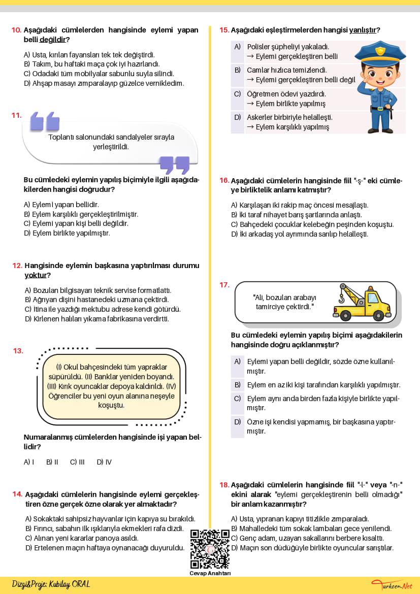Öznesine Göre Cümleler_2 Öznesine Göre Cümleler_2