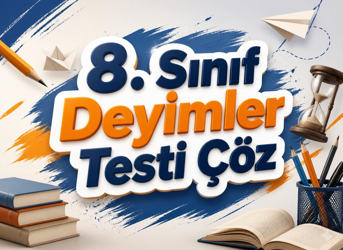 8. Sınıf Deyimler Testi Çöz -sozcukte anlam testi coz 3