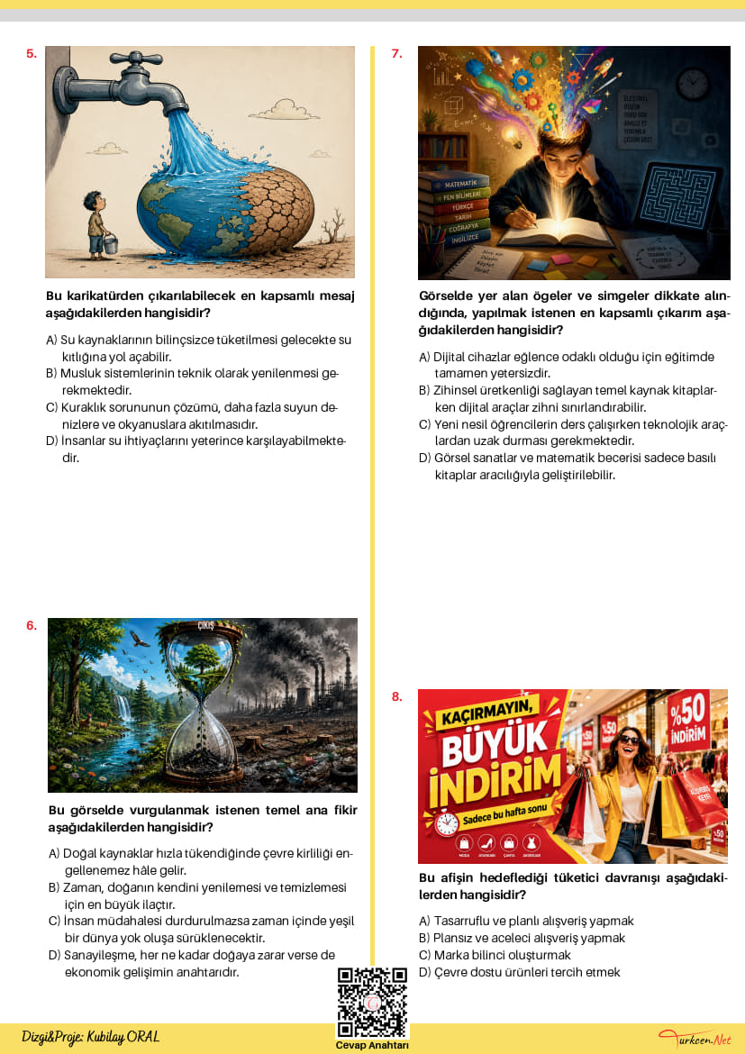 8. Sınıf Görsel Okuma Testi-2 (Turkcen Serisi)_2 8. Sınıf Görsel Okuma Testi-2 (Turkcen Serisi)_2